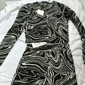 Zara knit set size medium